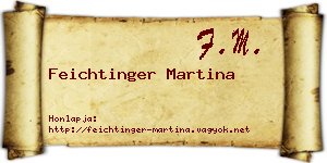 Feichtinger Martina névjegykártya